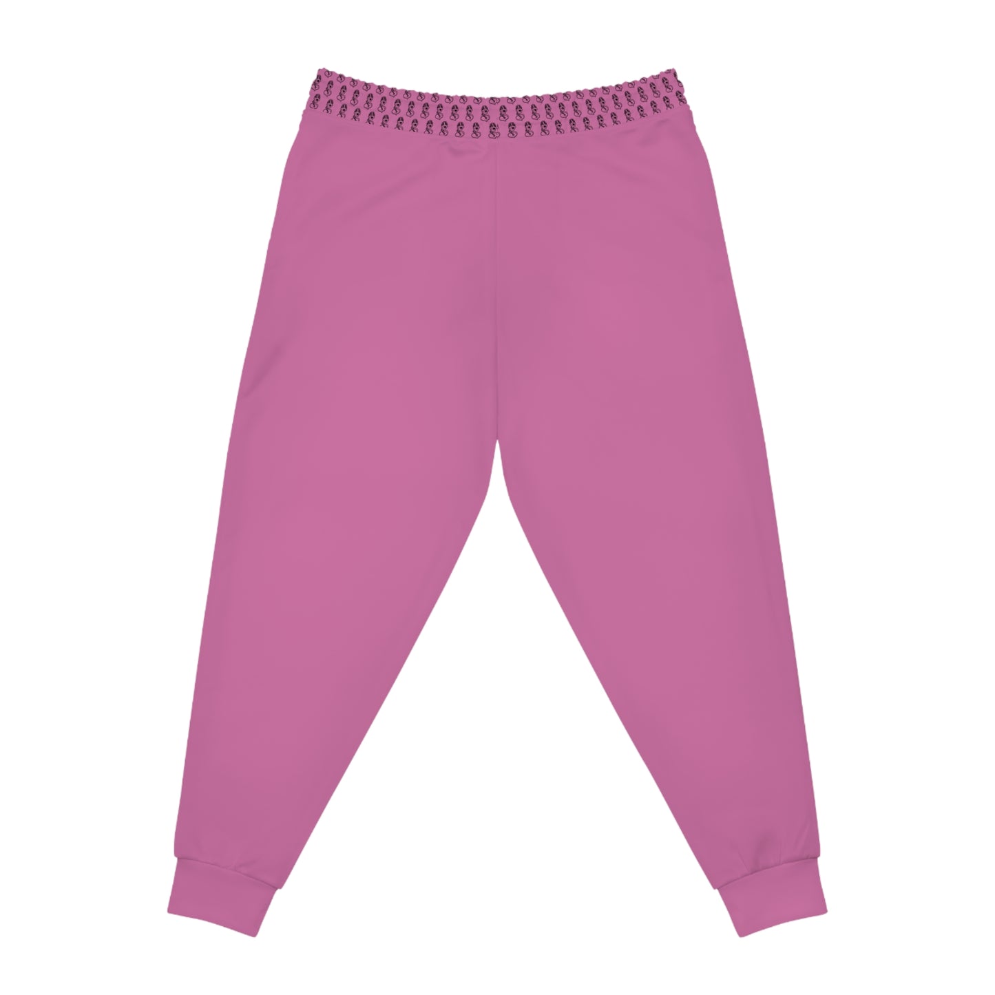 "Black Label" Light Pink Athletic Joggers (AOP) By WildeTuna