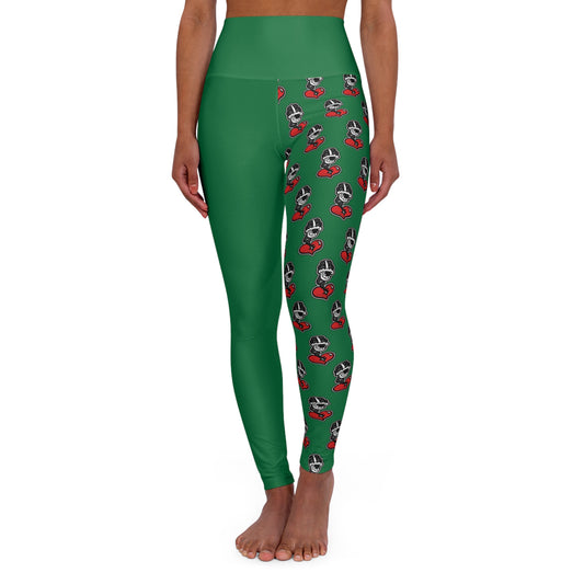 Tammy Green High Waisted Yoga Leggings (AOP)