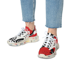 Load image into Gallery viewer, Red &quot;Wilde 1&#39;s&quot; Women&#39;s Mesh Sneakers
