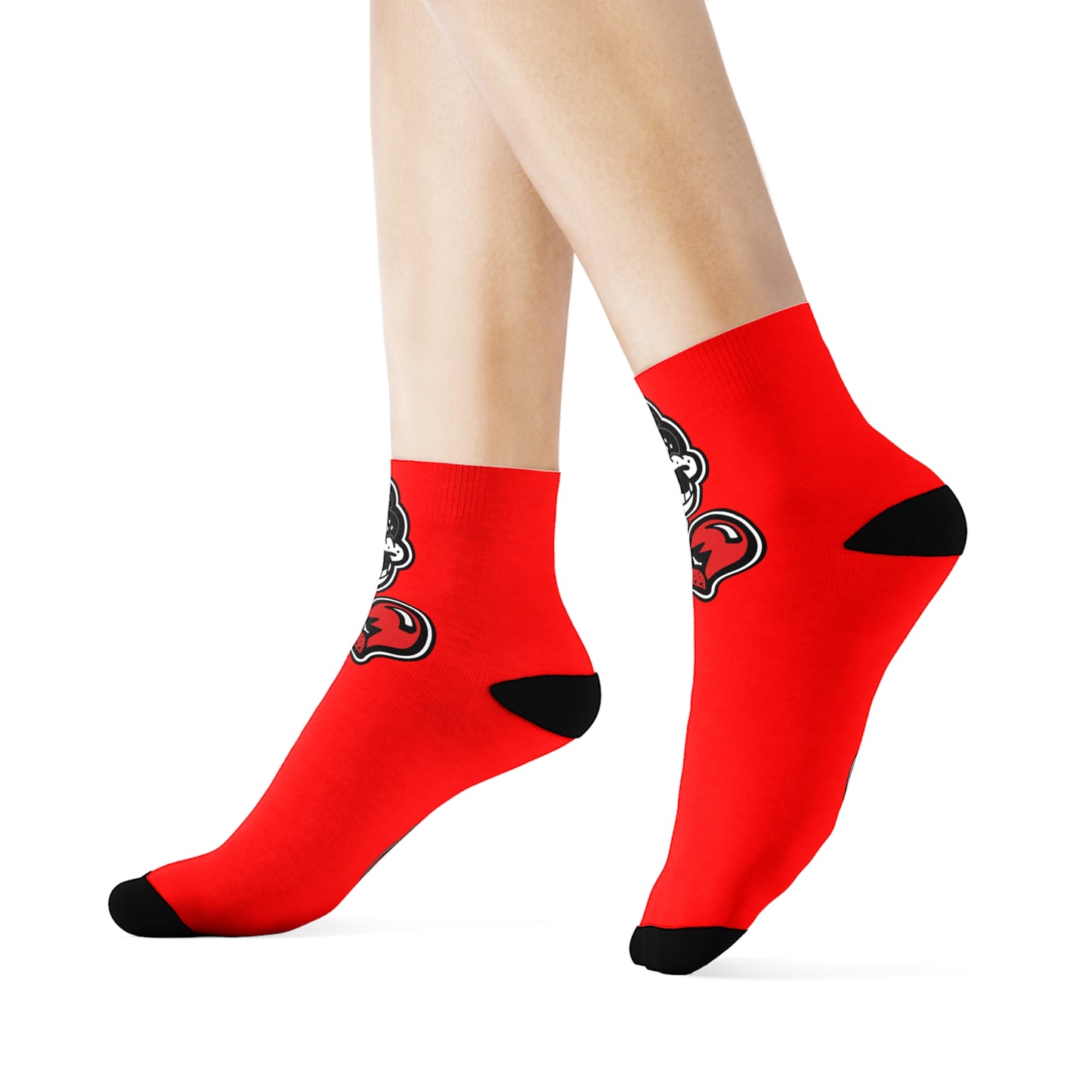 "Drippy Red" Crew Socks