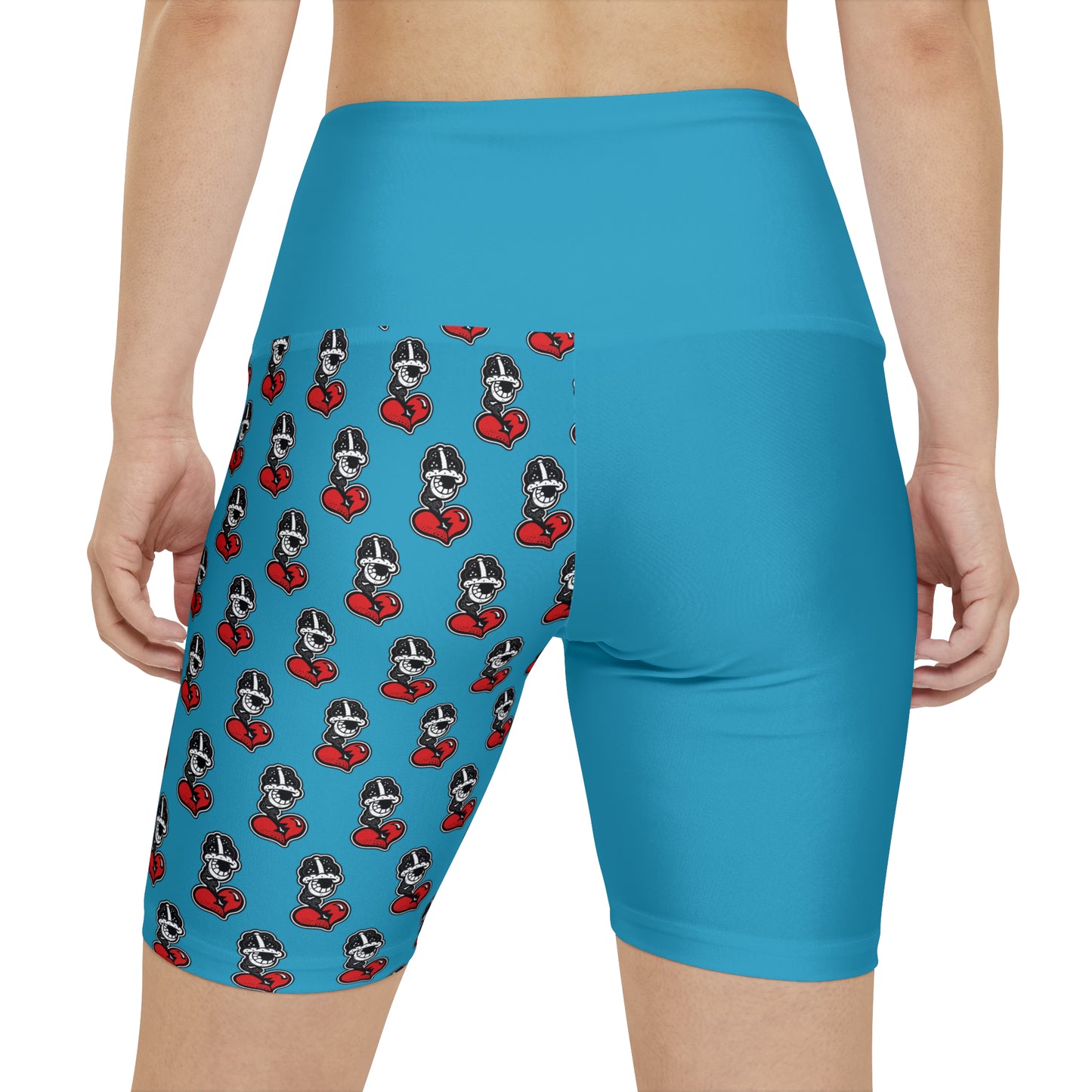 Turq Women's Workout Shorts (AOP)