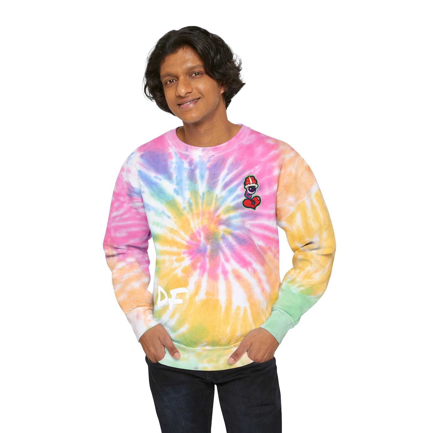 DF Collection Retro Unisex Tie-Dye Sweatshirt