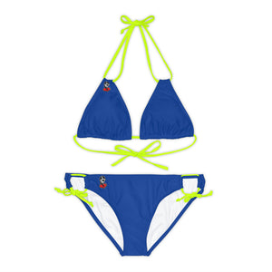 Blue Fish Strappy Bikini Set (AOP)