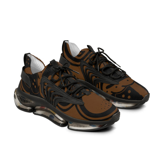 "Black Label" Brown Men's Mesh Sneakers by WildeTuna