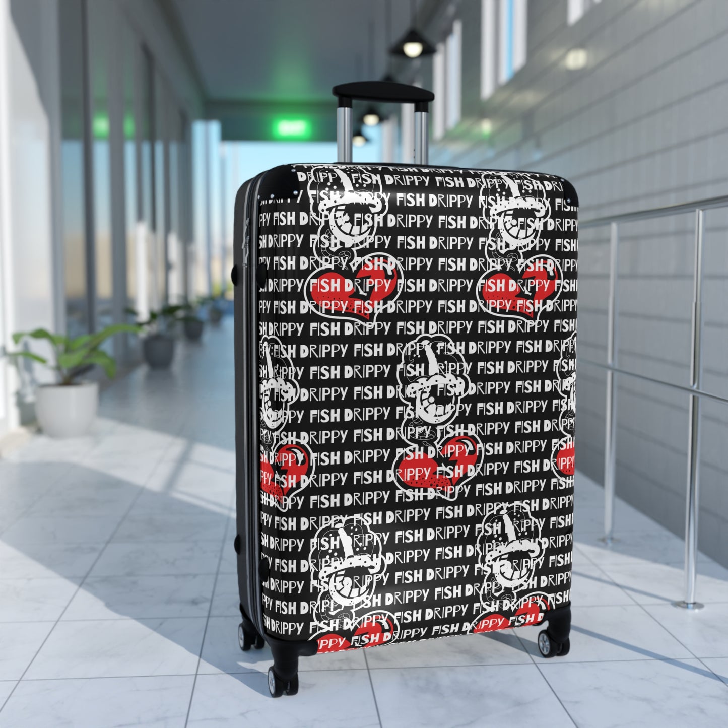 "Wilde Drip" Black Suitcase