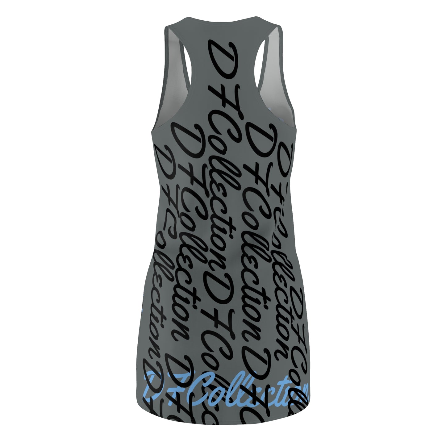 "DF COLLECTION" Grey Women's Cut & Sew Racerback Dress