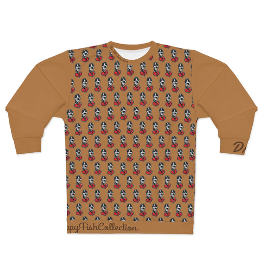 "Par 5" Tan Unisex Sweatshirt (AOP)