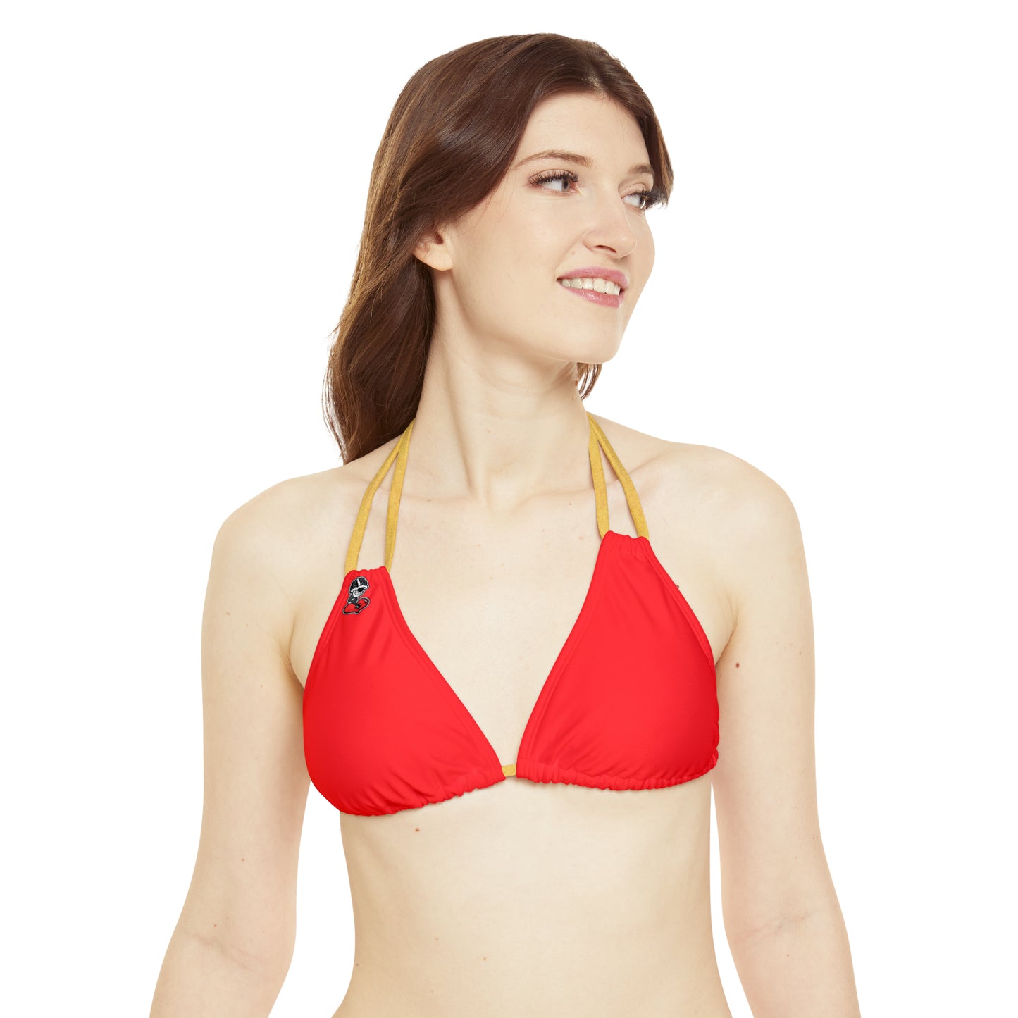 Red Fish Strappy Bikini Set (AOP)