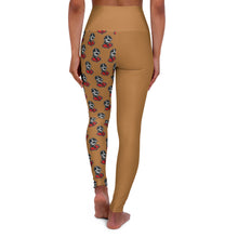 Load image into Gallery viewer, Louis Tan High Waisted Yoga Leggings (AOP)