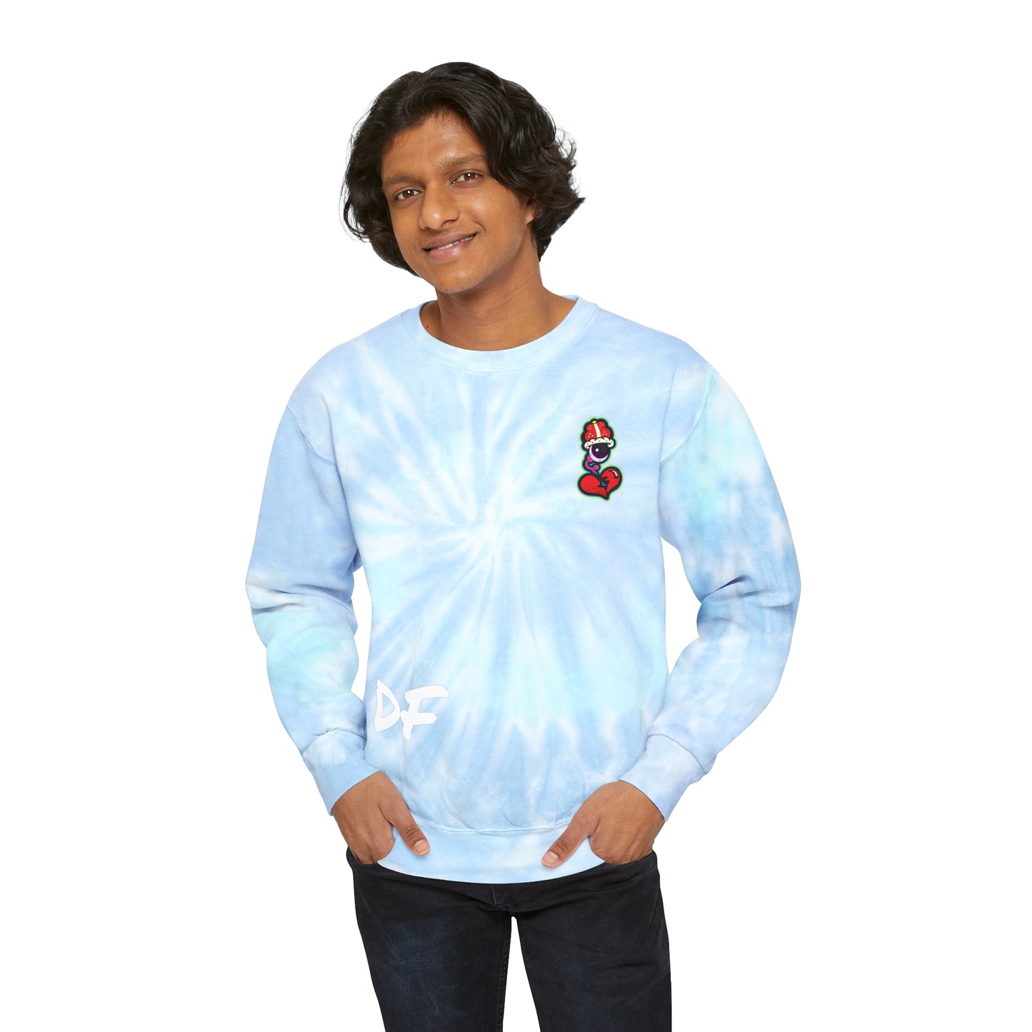 DF Collection Retro Unisex Tie-Dye Sweatshirt