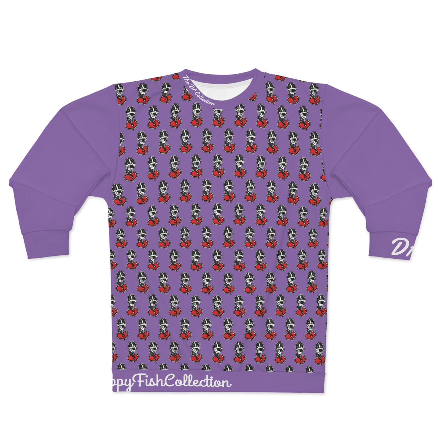 "Par 5" Light Purple Unisex Sweatshirt (AOP)