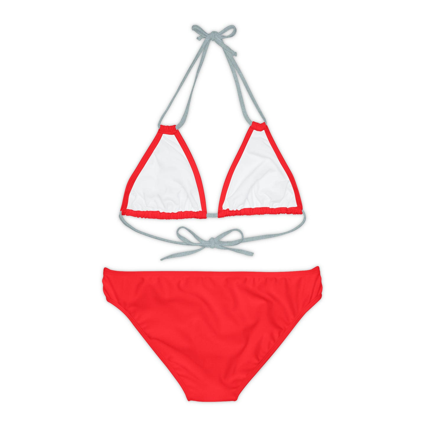 Red Fish Strappy Bikini Set (AOP)