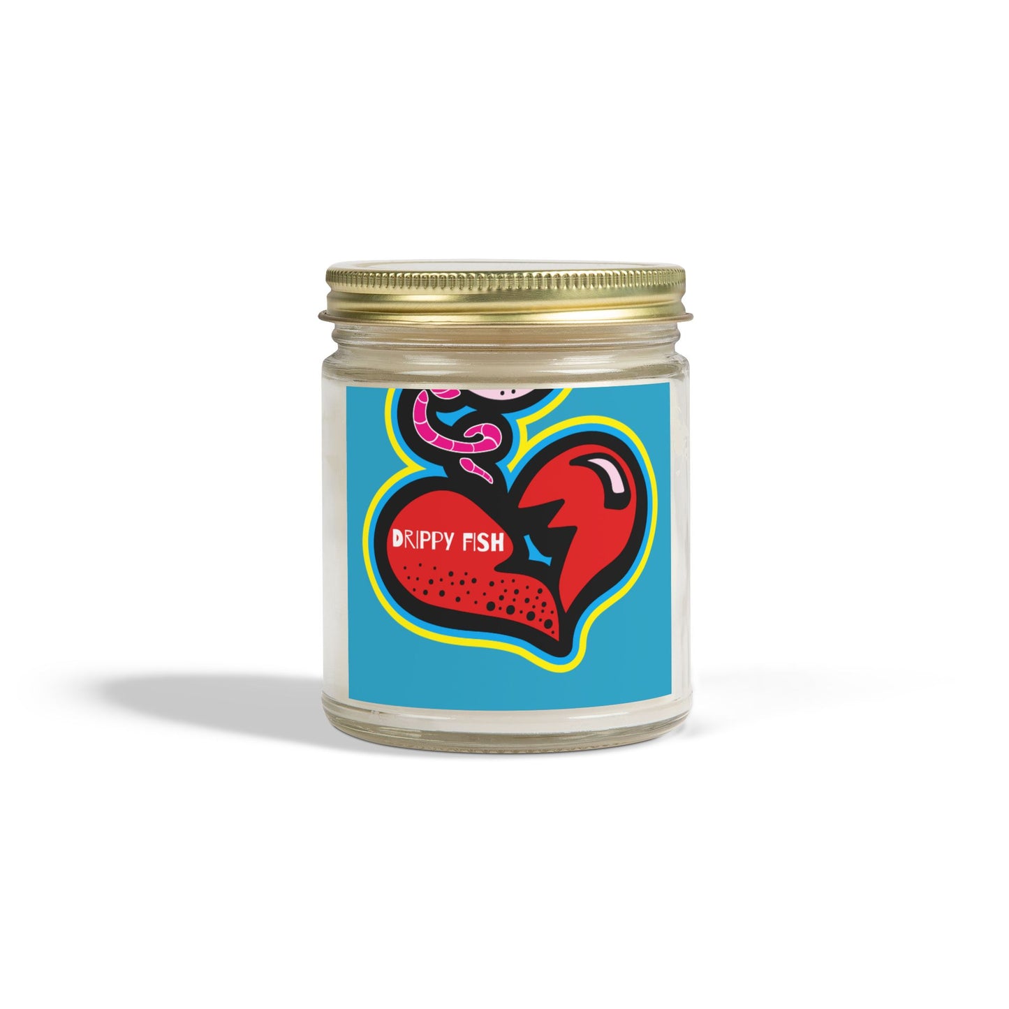 Drippy Fish Scented Candles - Coconut Apricot Wax (4oz, 9oz) - Vibrant Love Inspired Aromas