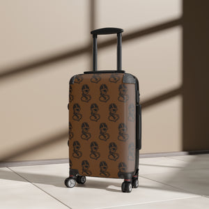 "DrippyFish" Brown Suitcase