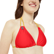 Load image into Gallery viewer, Red Fish Strappy Bikini Set (AOP)