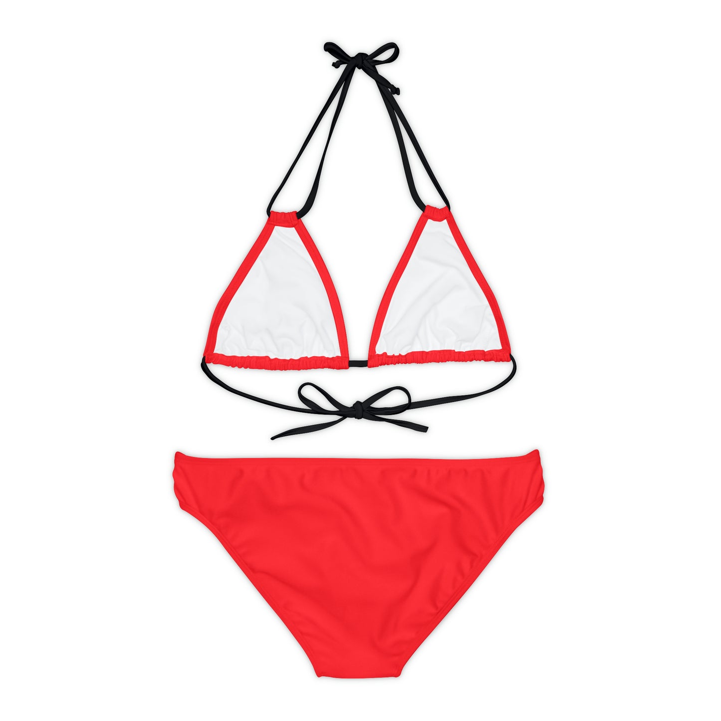 Red Fish Strappy Bikini Set (AOP)