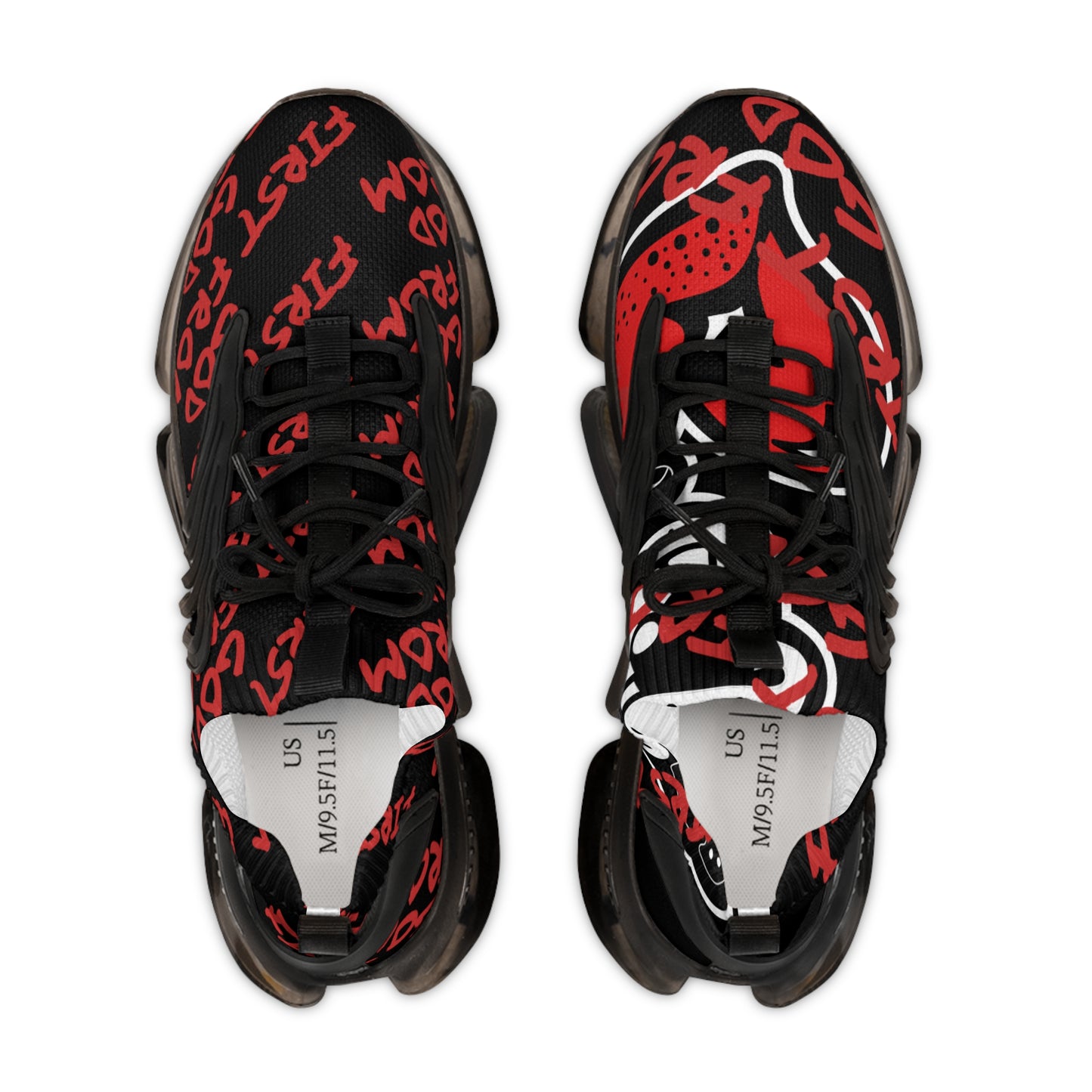Wilde Ones "First From God" Black Men's Sneakers