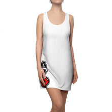 Load image into Gallery viewer, &quot;DRIZZLE” WHITE Women&#39;s Cut &amp; Sew Racerback Dress
