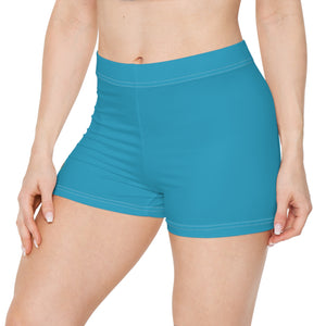 DF Collection Women's Tropic Blue Shorts (AOP)