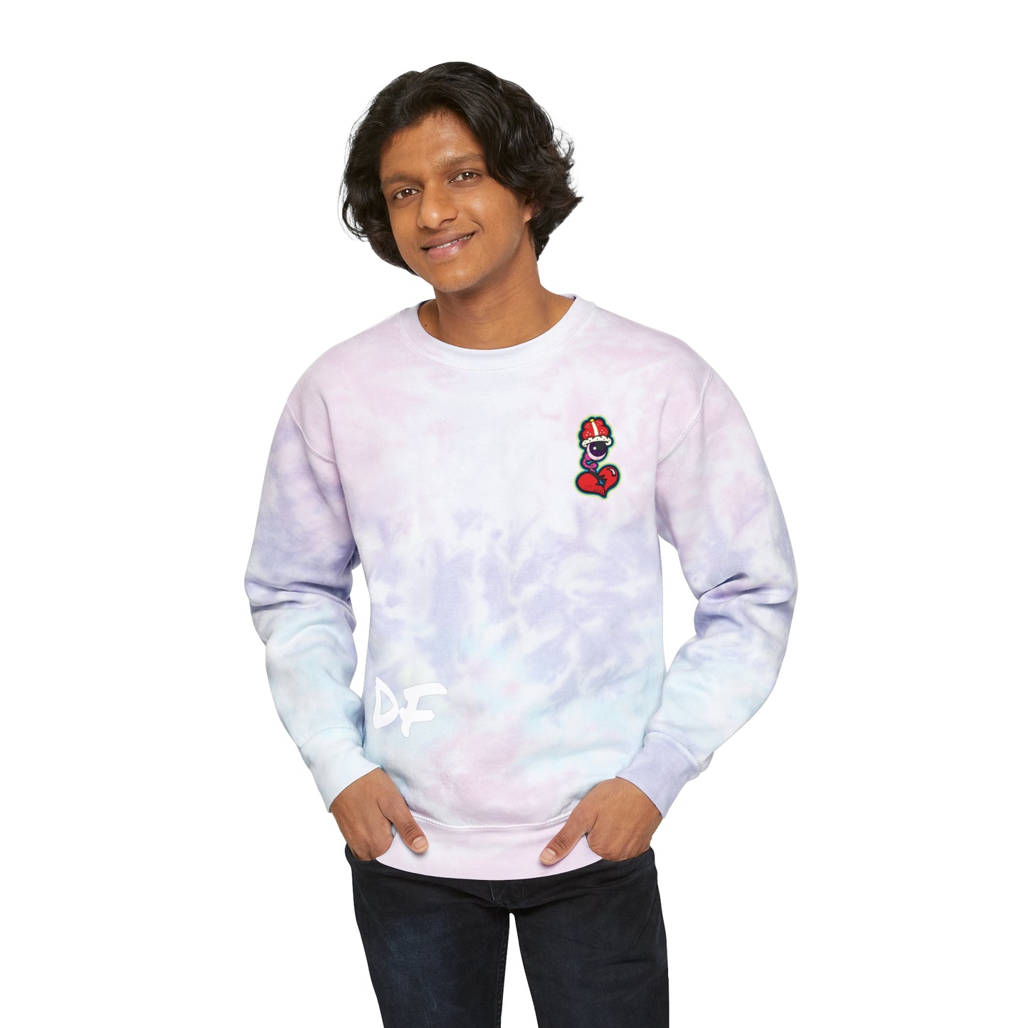 DF Collection Retro Unisex Tie-Dye Sweatshirt