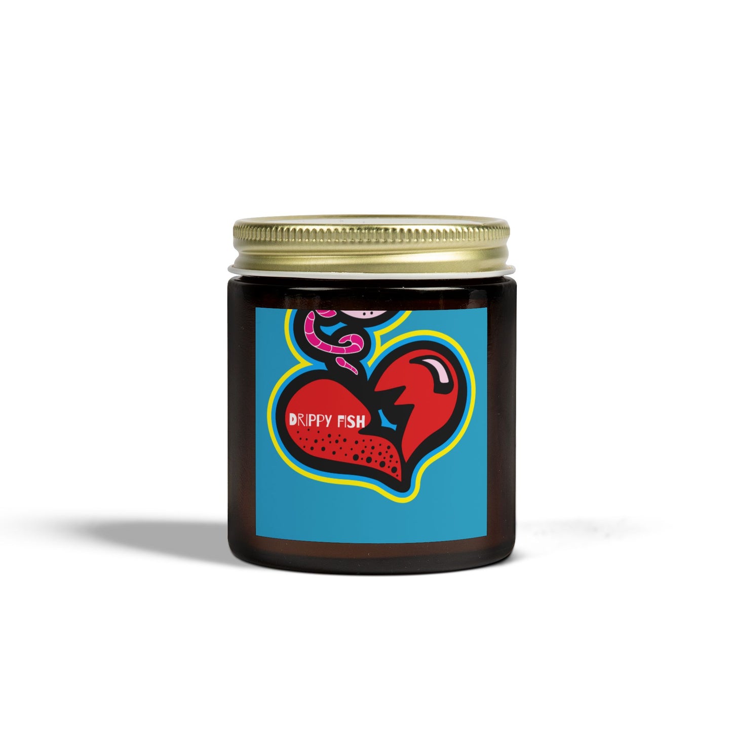 Drippy Fish Scented Candles - Coconut Apricot Wax (4oz, 9oz) - Vibrant Love Inspired Aromas