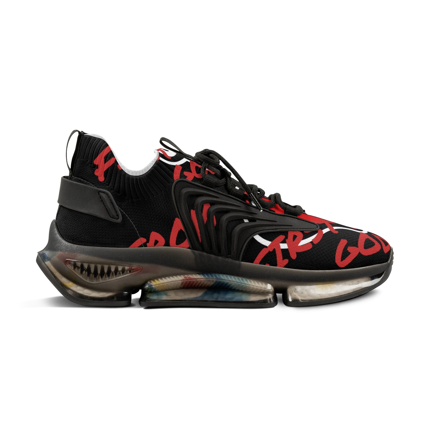 Wilde Ones "First From God" Black Men's Sneakers