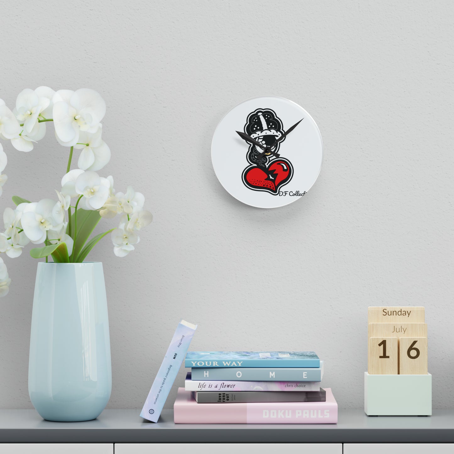 DF Collection Acrylic Wall Clock