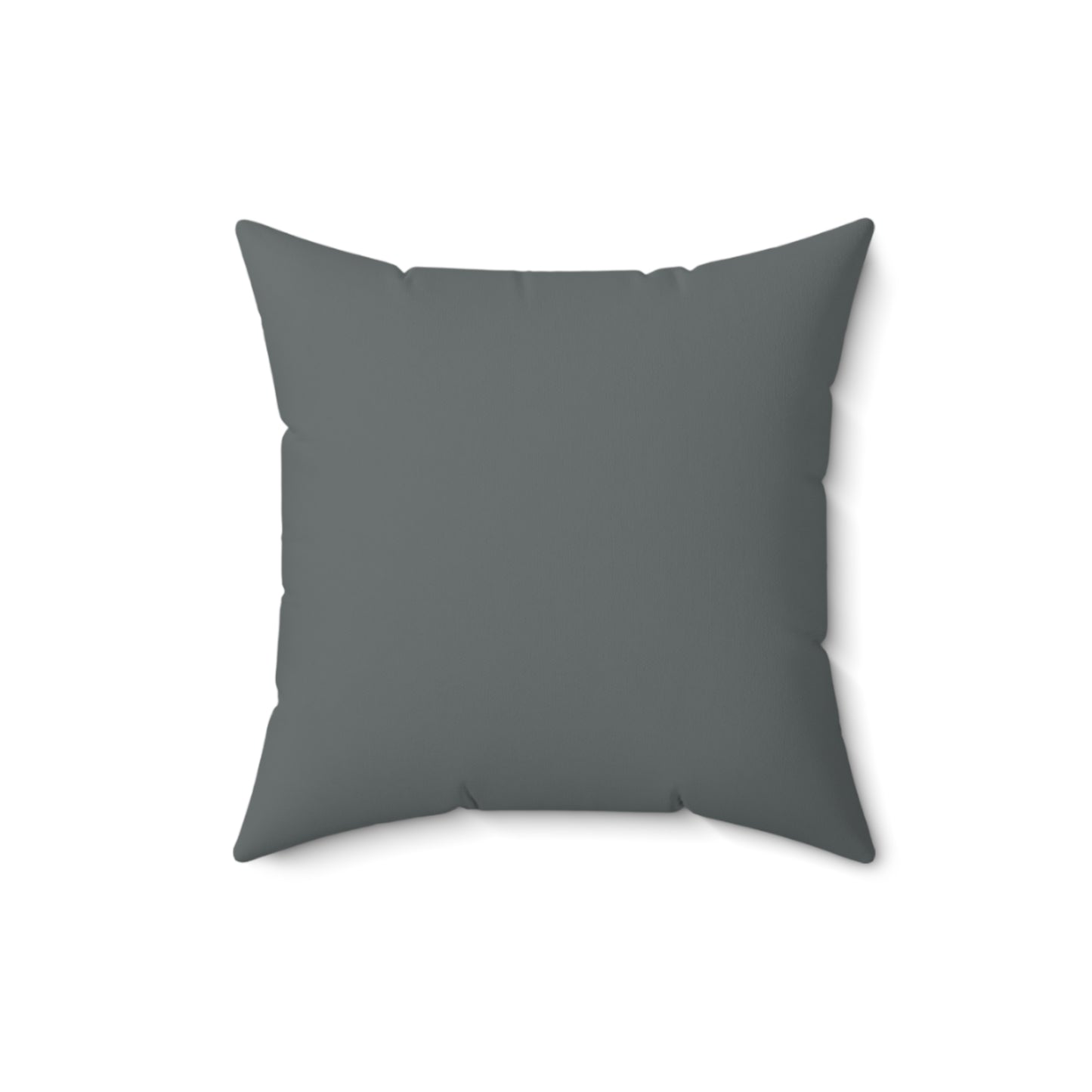 "DFC" Dark Grey Spun Polyester Square Pillow