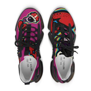 DrippyFish "Retro 1's" Purple Women's Mesh Sneakers