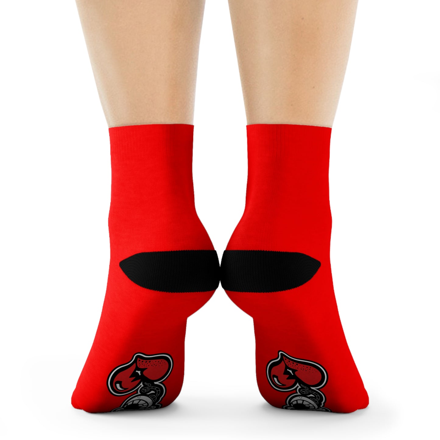 "Drippy Red" Crew Socks