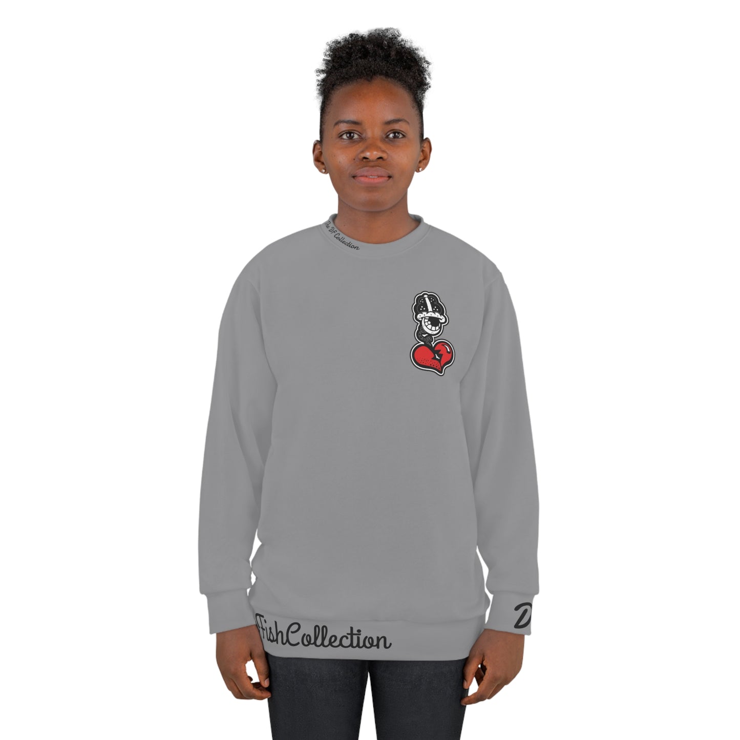 "Par 4" Grey Unisex Sweatshirt (AOP)