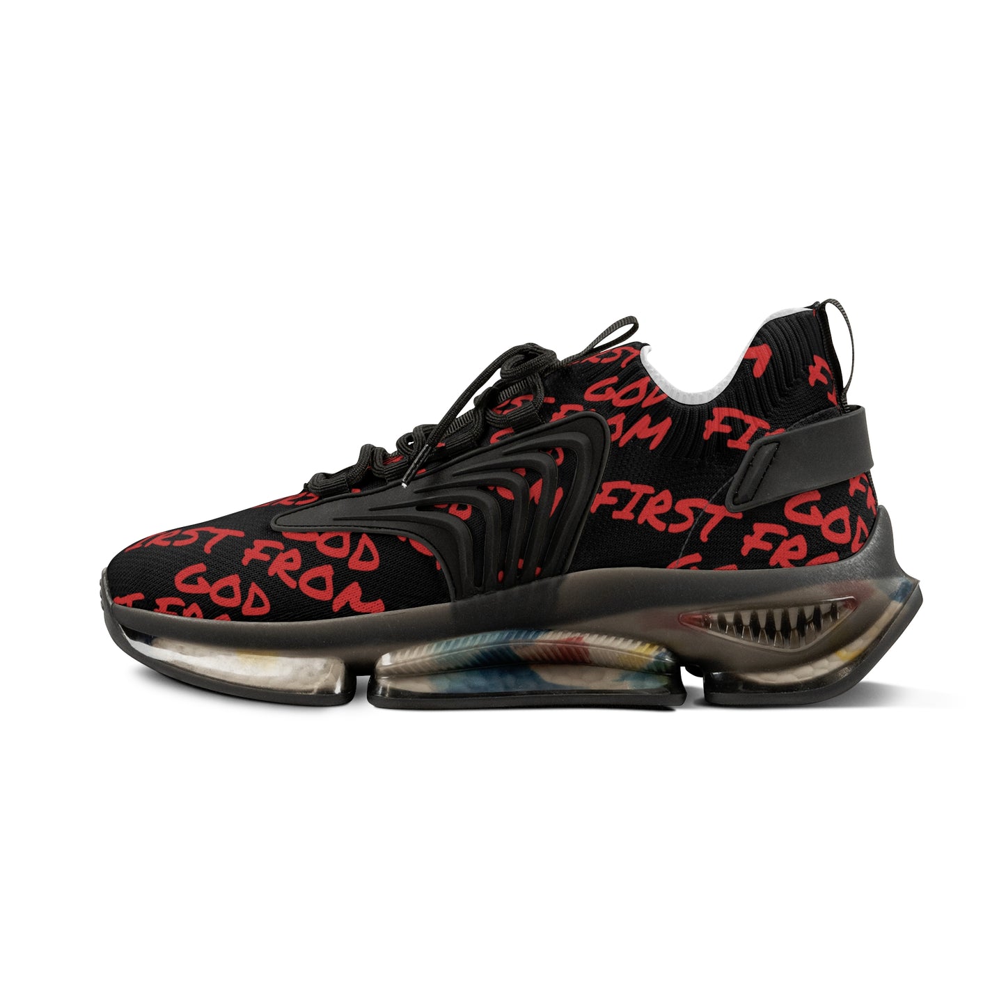 Wilde Ones "First From God" Black Men's Sneakers