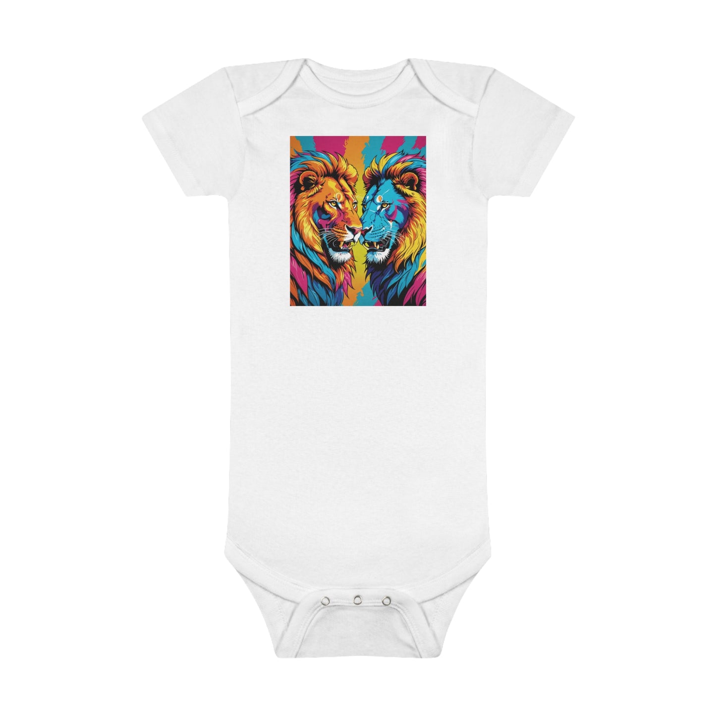 "Twin Leo" Baby Short Sleeve Onesie®