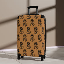Load image into Gallery viewer, &quot;DrippyFish&quot; Light Brown Suitcase