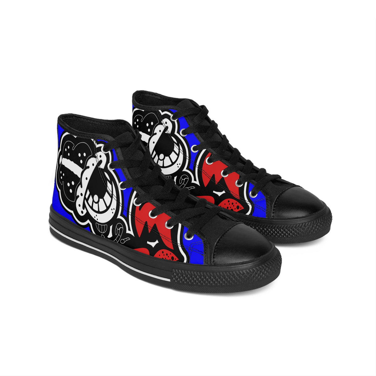 “Dripaveli Blues" Men's High-top Sneakers