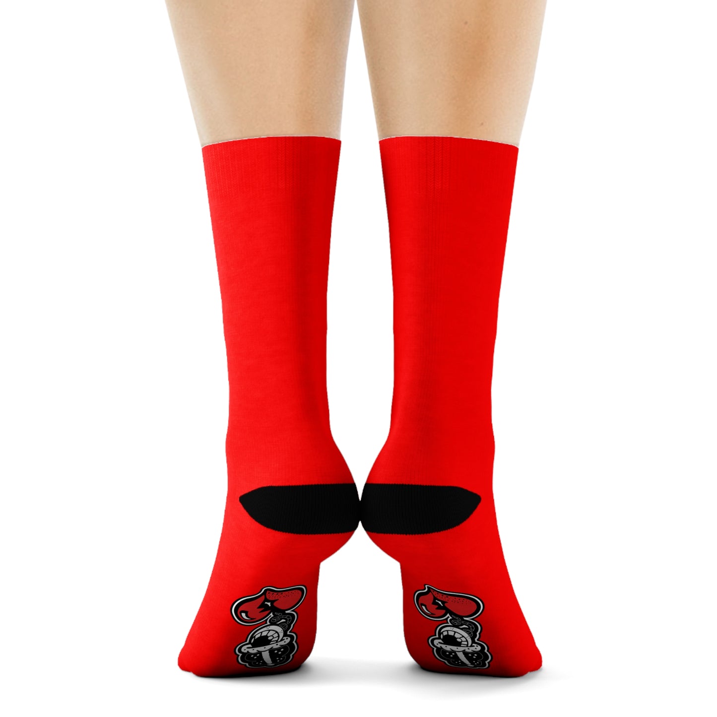 "Drippy Red" Crew Socks
