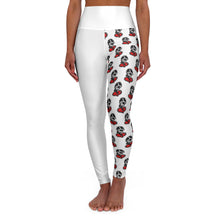 Load image into Gallery viewer, White High Waisted Yoga Leggings (AOP)