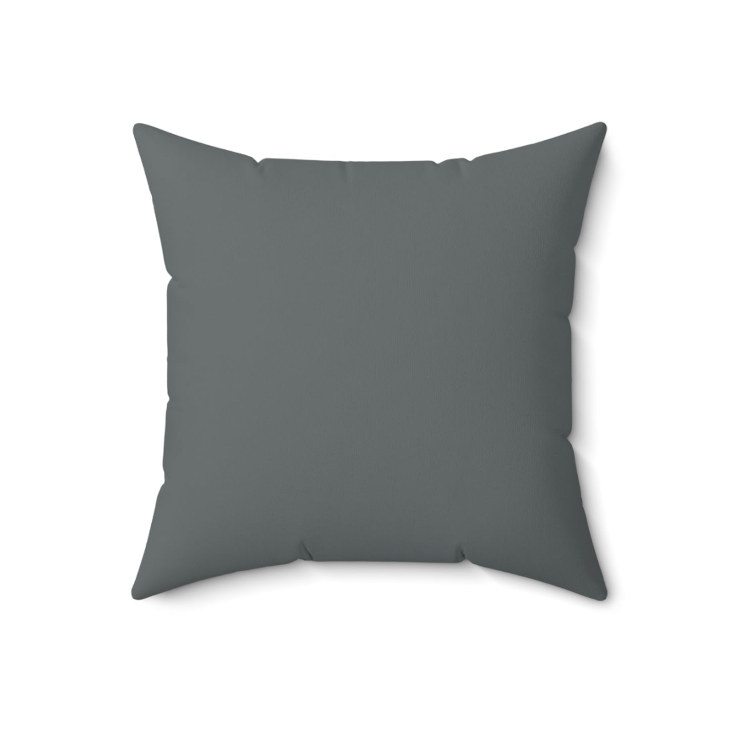 "DFC" Dark Grey Spun Polyester Square Pillow