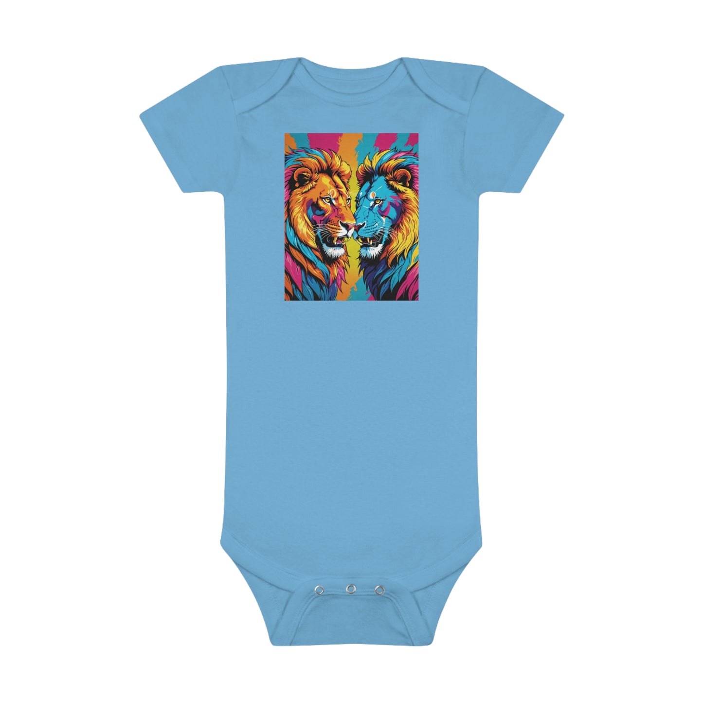 "Twin Leo" Baby Short Sleeve Onesie®