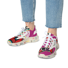 Load image into Gallery viewer, DrippyFish &quot;Retro 1&#39;s&quot; Purple Women&#39;s Mesh Sneakers