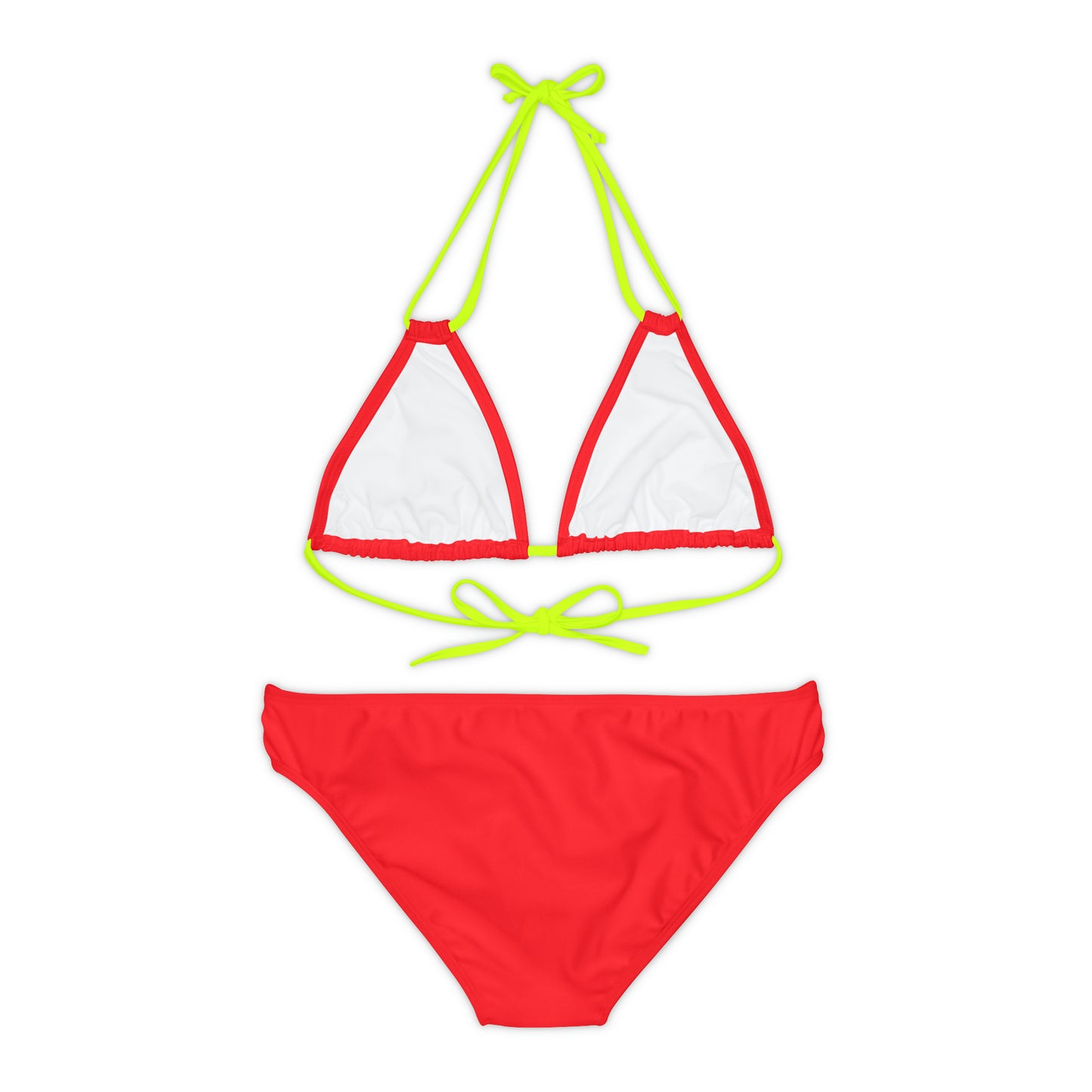 Red Fish Strappy Bikini Set (AOP)