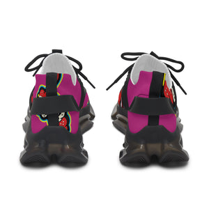 DrippyFish "Retro 1's" Purple Women's Mesh Sneakers