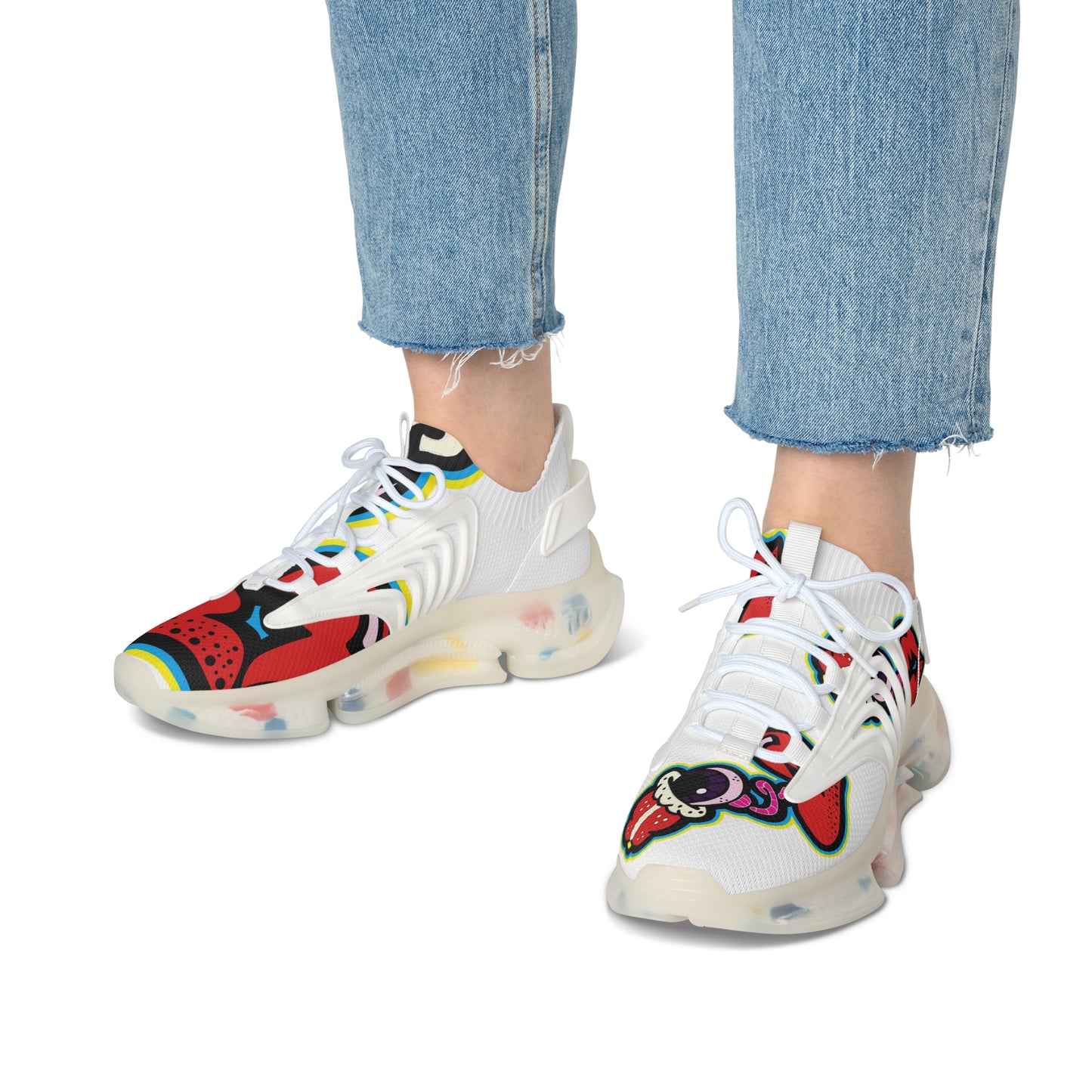 DrippyFish "Retro 1's" Women's Mesh Sneakers