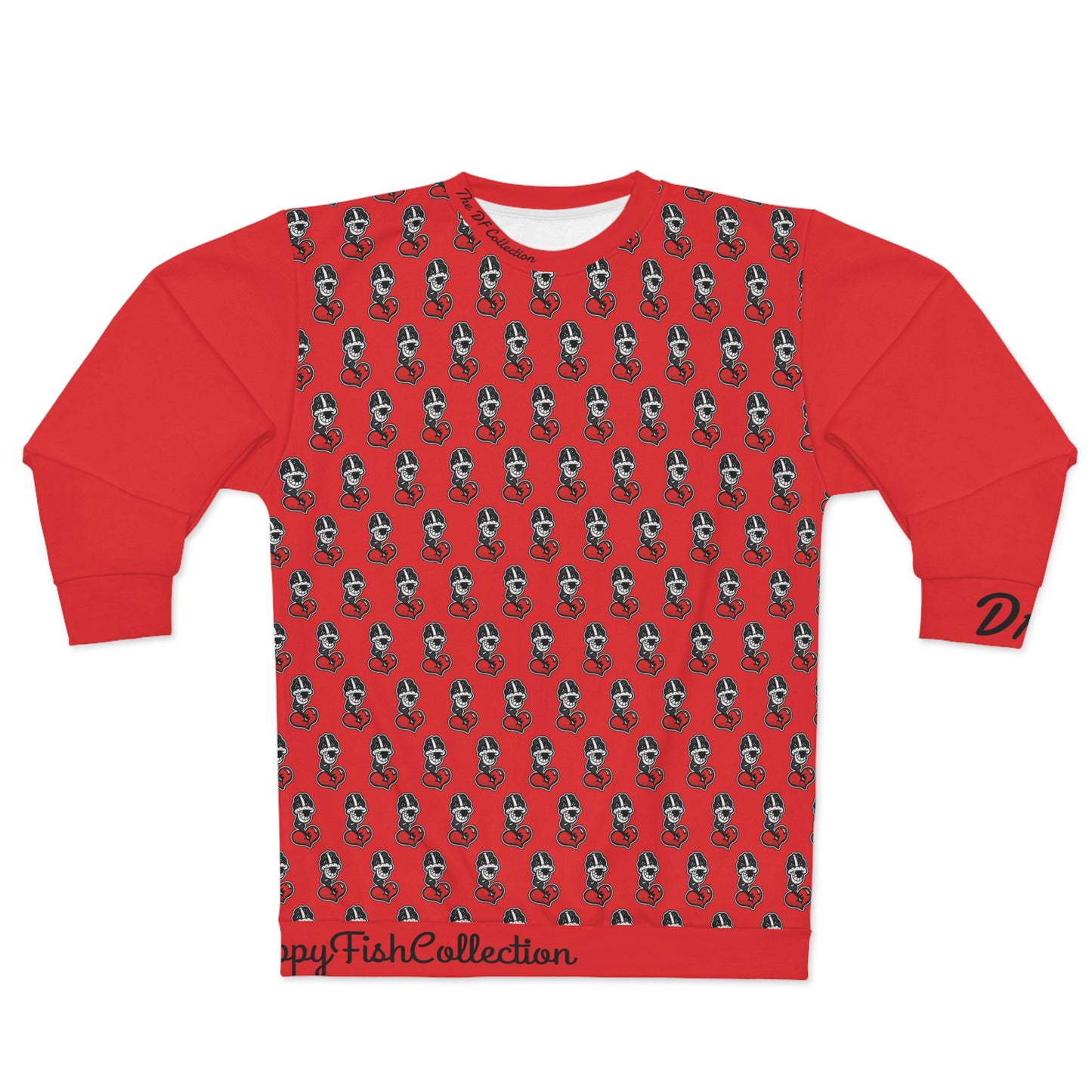 "Par 5" Red Unisex Sweatshirt (AOP)