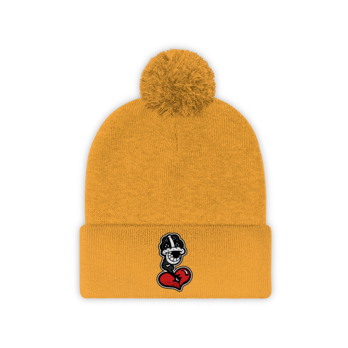 “Drippy Bean” Pom Pom Beanie