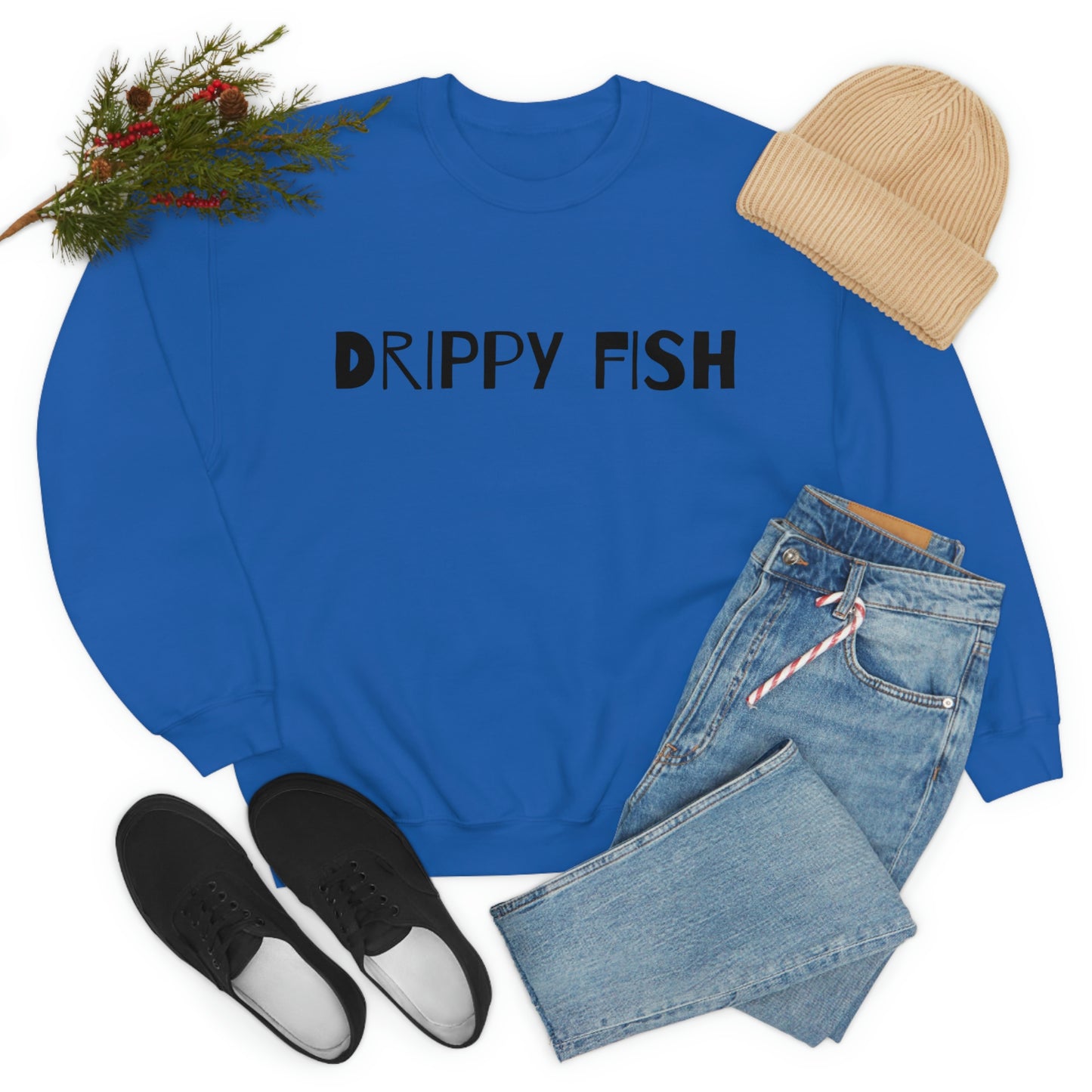 Drippy Fish™(blk lbl) Crewneck Sweatshirt