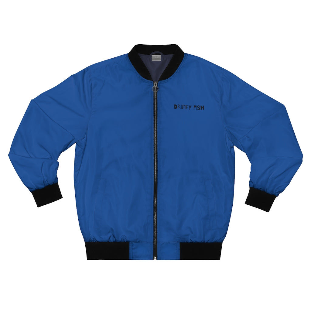 “DRIPPY BLUE” Men's AOP Bomber Jacket