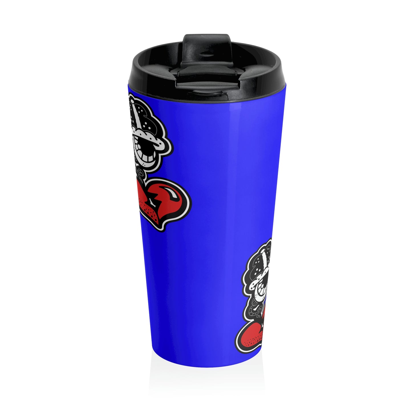 “Drippy Blue” Stainless Steel Travel Mug