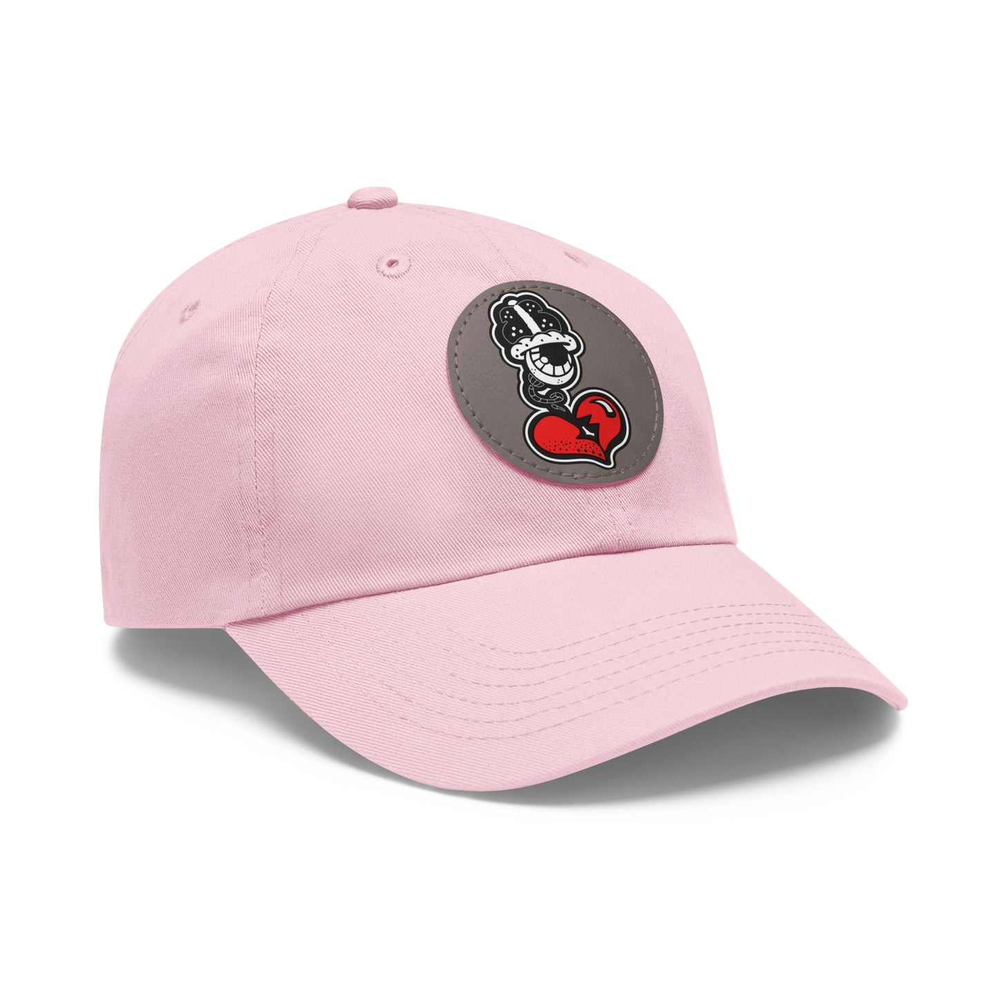 OG Dad Hat with Leather Patch (Round)