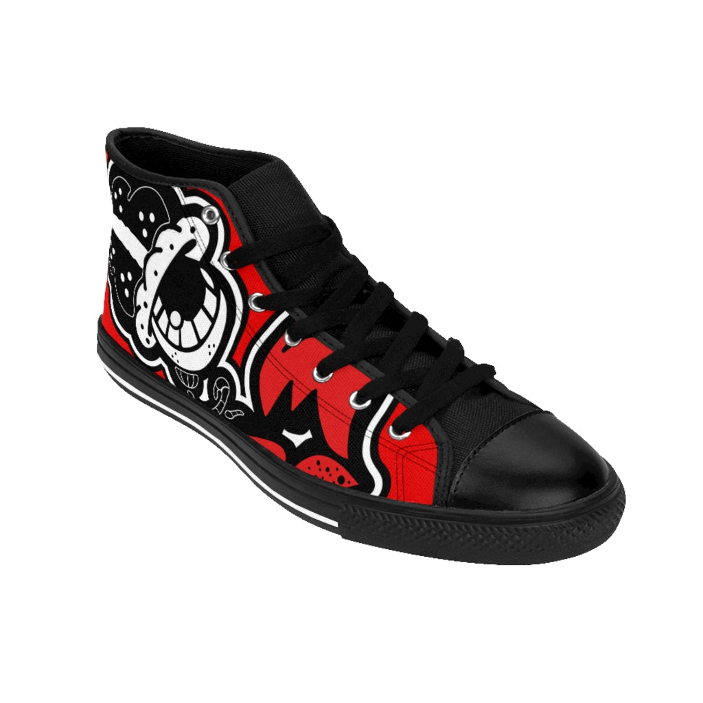 “Dripaveli Reds" Men's High-top Sneakers